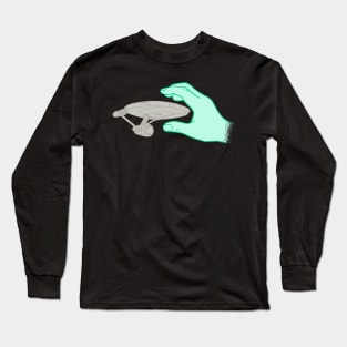 Giant Green Space Hand Long Sleeve T-Shirt